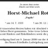 Roth Horst Michael 1933-2007 Todesanzeige